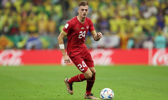 GETTY IMAGES Qatar 2022, Ilic e Lazovic in campo in Brasile-Serbia- immagine 2