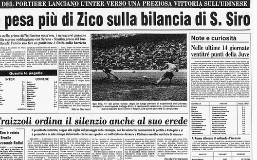Accadde Oggi: 25/2/1984 Zico non basta all’Udinese