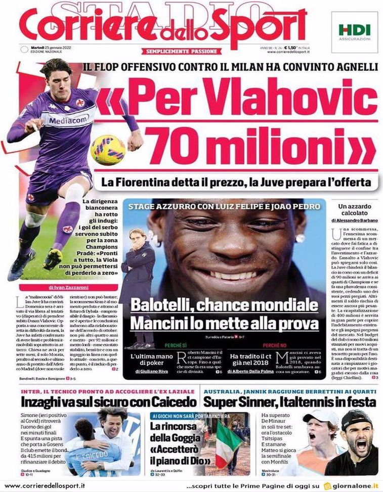 BUONGIORNO CITTACELESTE – LE PRIME PAGINE DEI PRINCIPALI QUOTIDIANI SPORTIVI – GUARDA- immagine 3