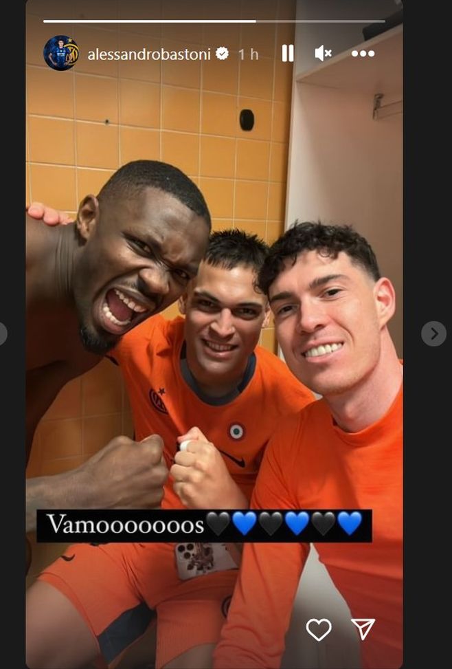 Bastoni esulta con la ThuLa. “Amala sempre e per sempre, grazie tifosi”- immagine 2