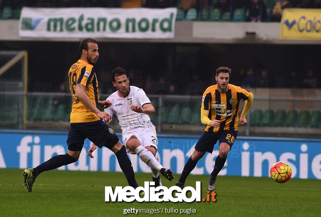  Franco Vazquez in gol contro l'Hellas Verona 