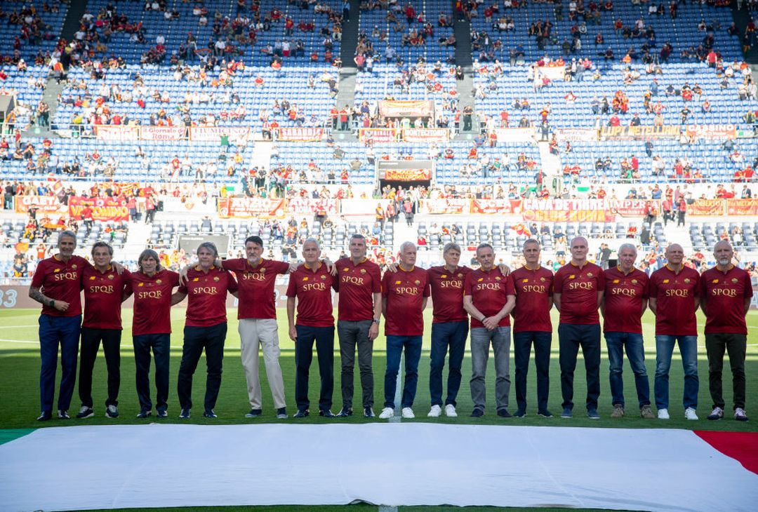 Roma, l’omaggio ai campioni d’Italia 82/83 – FOTO GALLERY- immagine 1