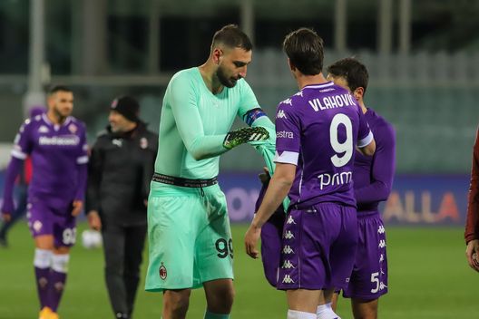 GERMOGLI PH: 21 MARZO 2021 FIRENZE STADIO ARTEMIO FRANCHI SERIE A FIORENTINA VS MILAN NELLA FOTO DONNARUMMA GERMOGLI PH: 21 MARZO 2021 FIRENZE STADIO ARTEMIO FRANCHI SERIE A FIORENTINA VS MILAN NELLA FOTO DONNARUMMA