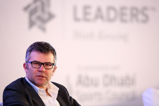 ABU DHABI, UNITED ARAB EMIRATES - JANUARY 30: Chief Executive Officer and General Manager of RCS Sport Paolo Bellinospeaks during the Leaders Sport Business Summit at Bab Al Qasr on January 30, 2019 in Abu Dhabi, United Arab Emirates. (Photo by Mahmoud Khaled/Getty Images for Leaders) ABU DHABI, UNITED ARAB EMIRATES - JANUARY 30: Chief Executive Officer and General Manager of RCS Sport Paolo Bellinospeaks during the Leaders Sport Business Summit at Bab Al Qasr on January 30, 2019 in Abu Dhabi, United Arab Emirates. (Photo by Mahmoud Khaled/Getty Images for Leaders)