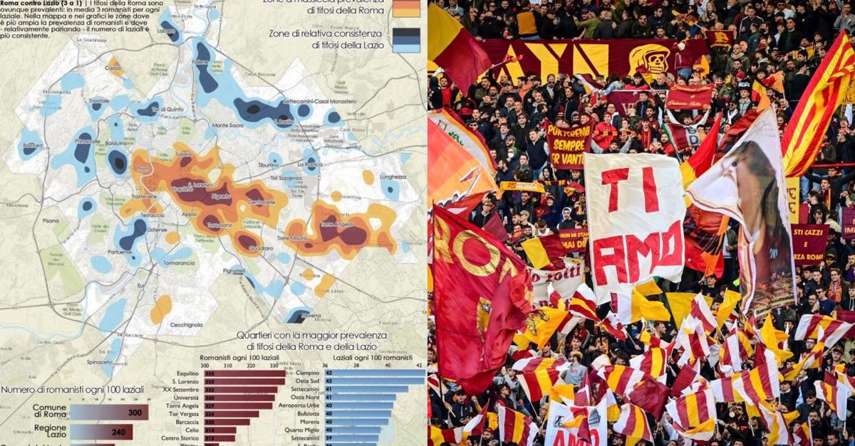 Un laziale ogni tre romanisti”: ecco la mappa del tifo in città -   - Ultime notizie As Roma calcio – Interviste, foto e video