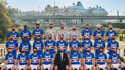 Sampdoria, foto di squadra ai tempi del Covid: tutti con la mascherina. Lo scatto virale…
