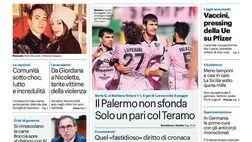 Prima Pagina, Giornale di Sicilia: “Uccisa e bruciata a 17 anni, Caccamo sotto choc”