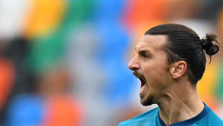 Zlatan Ibrahimovic (attaccante AC Milan) durante Udinese-Milan 1-2 (Serie A 2020-2021) | AC Milan News (Getty Images)