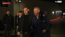 VIDEO Roma-Feyenoord, allo stadio Olimpico ci sono Cristian e Francesco Totti
