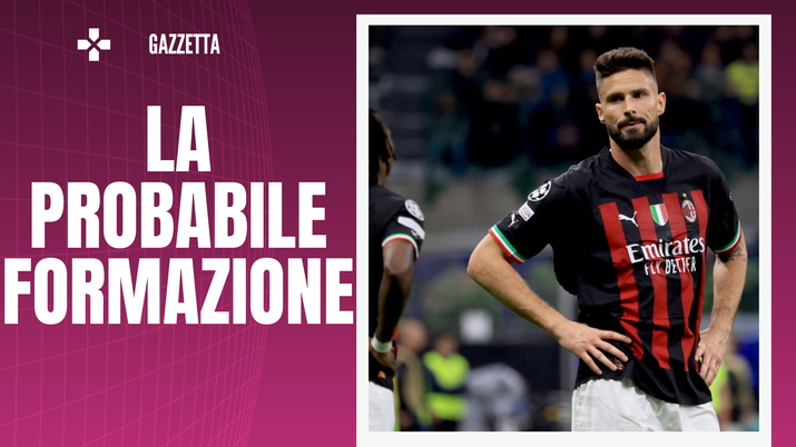 Olivier Giroud, attaccante del Milan (getty images)