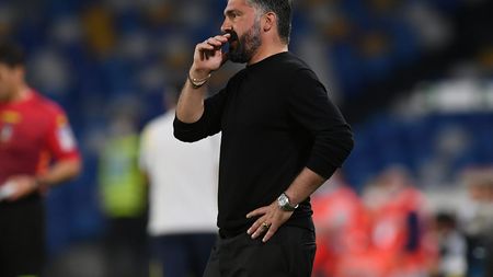 NAPLES, ITALY - MAY 23: Gennaro Gattuso Head coach of SSC Napoli during the Serie A match between SSC Napoli and Hellas Verona FC at Stadio Diego Armando Maradona on May 23, 2021 in Naples, Italy. Sporting stadiums around Italy remain under strict restrictions due to the Coronavirus Pandemic as Government social distancing laws prohibit fans inside venues resulting in games being played behind closed doors. (Photo by Francesco Pecoraro/Getty Images) NAPLES, ITALY - MAY 23: Gennaro Gattuso Head coach of SSC Napoli during the Serie A match between SSC Napoli and Hellas Verona FC at Stadio Diego Armando Maradona on May 23, 2021 in Naples, Italy. Sporting stadiums around Italy remain under strict restrictions due to the Coronavirus Pandemic as Government social distancing laws prohibit fans inside venues resulting in games being played behind closed doors. (Photo by Francesco Pecoraro/Getty Images)