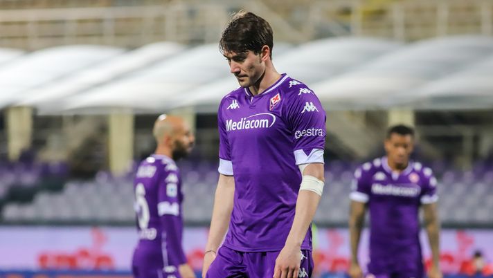 GERMOGLI PH: 5 FEBBRAIO 2021 FIRENZE STADIO ARTEMIO FRANCHI SERIE A FIORENTINA VS INTER NELLA FOTO VLAHOVIC 