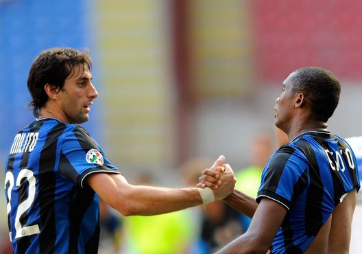 Milito ed Eto'o nell'anno del triplete