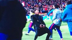 Segna l’Atletico, Simeone esulta con un gestaccio. La D’Amico: “Sembrava fosse a casa sua”