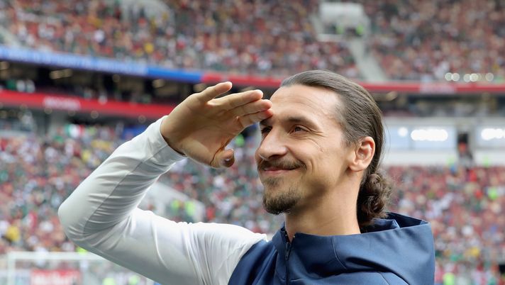 MOSCOW, RUSSIA - JUNE 17: Fomer Sweden International Zlatan Ibrahimovic looks on prior to the 2018 FIFA World Cup Russia group F match between Germany and Mexico at Luzhniki Stadium on June 17, 2018 in Moscow, Russia. (Photo by Alexander Hassenstein/Getty Images) MOSCOW, RUSSIA - JUNE 17: Fomer Sweden International Zlatan Ibrahimovic looks on prior to the 2018 FIFA World Cup Russia group F match between Germany and Mexico at Luzhniki Stadium on June 17, 2018 in Moscow, Russia. (Photo by Alexander Hassenstein/Getty Images)