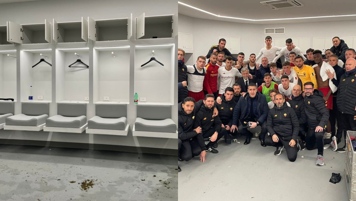 La Lazio vince a Napoli e provoca Mourinho imitando il suo scatto nello spogliatoio La Lazio vince a Napoli e provoca Mourinho imitando il suo scatto nello spogliatoio - immagine 1