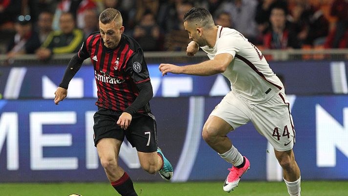 Deulofeu e Manolas, Milan-Roma, foto Getty Images 