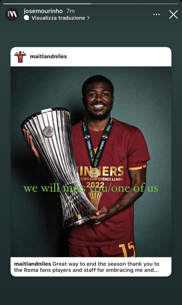 Maitland-Niles saluta: “Grazie per aver creduto in me”. Mourinho: “Ci mancherai”- immagine 2