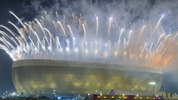 Qatar 2022, lo spettacolo dei fuochi d’artificio dopo la finale