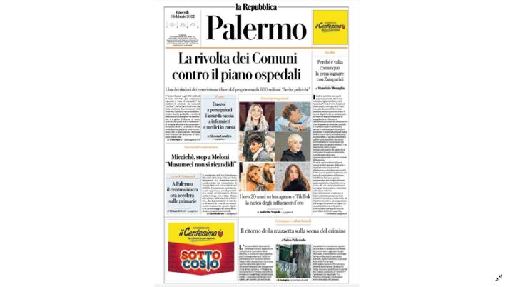 Prima Pagina, La Repubblica Palermo: “Perché è valsa la pena sognare con Zamparini” Prima Pagina
