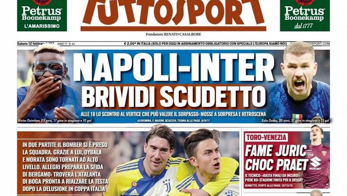 EDICOLA TS – Napoli-Inter, brividi scudetto: mosse a sorpresa e retroscena EDICOLA TS – Napoli-Inter, brividi scudetto: mosse a sorpresa e retroscena - immagine 1