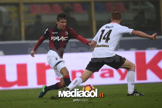 BOLOGNA, ITALY - NOVEMBER 20: Adam Nagy # 16 of Bologna FC in action  during the Serie A match between Bologna FC and US Citta di Palermo at Stadio Renato Dall'Ara on November 20, 2016 in Bologna, Italy.  (Photo by Mario Carlini / Iguana Press/Getty Images) 