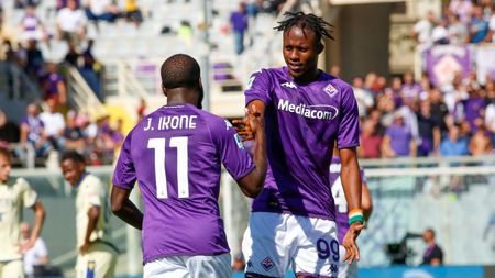 GERMOGLI PH: 18 SETTEMBRE 2022 FIRENZE STADIO ARTEMIO FRANCHI SERIE A FIORENTINA VS VERONA NELLA FOTO ESULTANZA IKONE