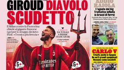 Prima Pagina, La Gazzetta dello Sport: “Giroud Diavolo Scudetto. Addio Raiola”