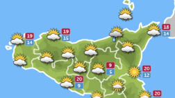 Meteo, Palermo: coperto con nubi sparse, le previsioni di venerdì 15 ottobre