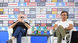 VIDEO De Laurentiis a colloquio con Giuntoli e Spalletti a fine match