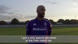 Borja Valero: “Tornare a San Siro, che emozione. Nella gara con l’Inter che accoglienza”