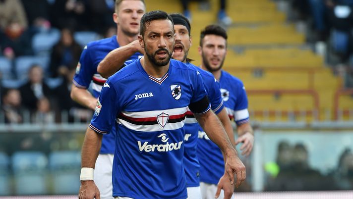 GENOA, ITALY - JANUARY 29: Fabio Quagliarella (Sampdoria) during the Serie A match between UC Sampdoria and AS Roma at Stadio Luigi Ferraris on January 29, 2017 in Genoa, Italy. (Photo by Paolo Rattini/Getty Images) GENOA, ITALY - JANUARY 29: Fabio Quagliarella (Sampdoria) during the Serie A match between UC Sampdoria and AS Roma at Stadio Luigi Ferraris on January 29, 2017 in Genoa, Italy. (Photo by Paolo Rattini/Getty Images)