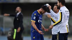 Hellas Verona, trauma cranico per Di Carmine: le sue condizioni