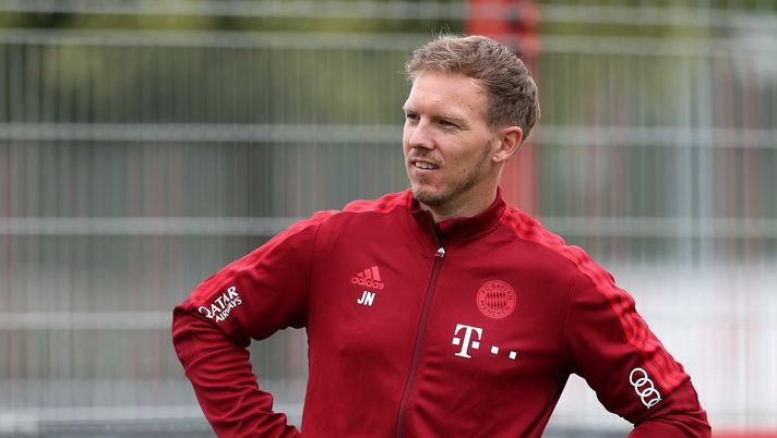 MUNICH, GERMANY - JULY 07: New team coach Julian Nagelsmann of FC Bayern Muenchen is pictured during the first training session of the upcoming season 2021/2022 on July 07, 2021 in Munich, Germany. (Photo by Alexandra Beier/Getty Images) MUNICH, GERMANY - JULY 07: New team coach Julian Nagelsmann of FC Bayern Muenchen is pictured during the first training session of the upcoming season 2021/2022 on July 07, 2021 in Munich, Germany. (Photo by Alexandra Beier/Getty Images)