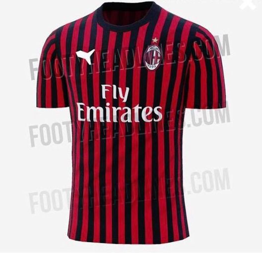 anticipazione prima maglia Milan 2019-20 (credits: footyheadlines.com) anticipazione prima maglia Milan 2019-20 (credits: footyheadlines.com)