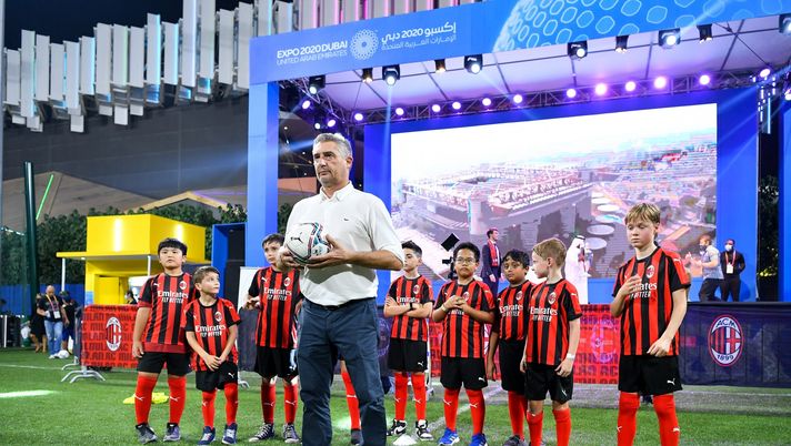 Daniele Massaro all'AC Milan Academy di Expo 2020