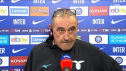 Lazio, Sarri: “Ci siamo arresi nel momento clou della partita. Inter di un’altra cilindrata”