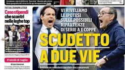 EDICOLA / CdS: “Scudetto a due vie. Ecco come ripartiranno Serie A e Coppe”