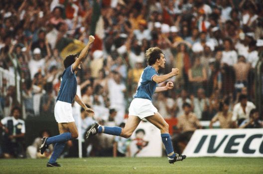 Marco Tardelli esultanza Italia Mondiale '82 (getty images) Marco Tardelli esultanza Italia Mondiale '82 (getty images)