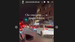 VIDEO/ Sabrina Ferilli esulta in strada per la sua Roma: “Se piagne stasera”