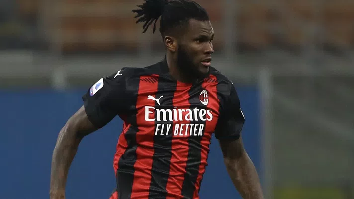 Franck Kessié (centrocampista AC Milan), qui durante Milan-Udinese 1-1 (Serie A 2020-2021) | News (Getty Images)
