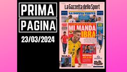 Prima pagina Gazzetta dello Sport: Gyokeres per il Milan. Lo manda Ibra