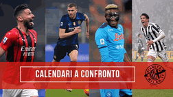 Corsa Scudetto, il calendario di Milan, Inter, Napoli e Juve | VIDEO