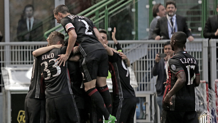 Esultanza del Milan contro il Palermo (credits: acmilan.com) Esultanza del Milan contro il Palermo (credits: acmilan.com)