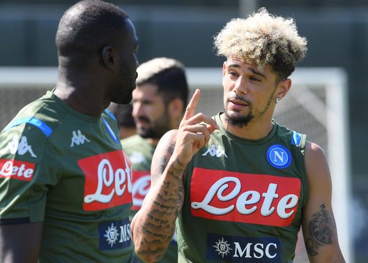 NAPLES, ITALY - AUGUST 21: Kevin Malcuit during a SSC Napoli training session on August 21, 2019 in Naples, Italy. (Photo by SSC NAPOLI/SSC NAPOLI via Getty Images ) NAPLES, ITALY - AUGUST 21: Kevin Malcuit during a SSC Napoli training session on August 21, 2019 in Naples, Italy. (Photo by SSC NAPOLI/SSC NAPOLI via Getty Images )