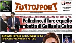 PRIMA PAGINA TUTTOSPORT OGGI: “Caso Acerbi, Gravina tra garantismo e imbarazzo”