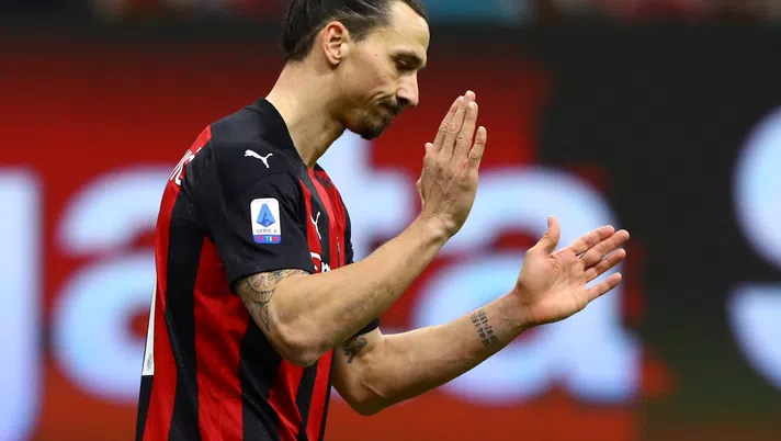Zlatan Ibrahimovic (attaccante AC Milan), qui durante Milan-Atalanta (Serie A 2020-2021) | AC Milan News (Getty Images)