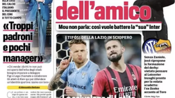 Prima Pagina, Corriere dello Sport: “Il rumore dell’amico. Scivolone Lotito”