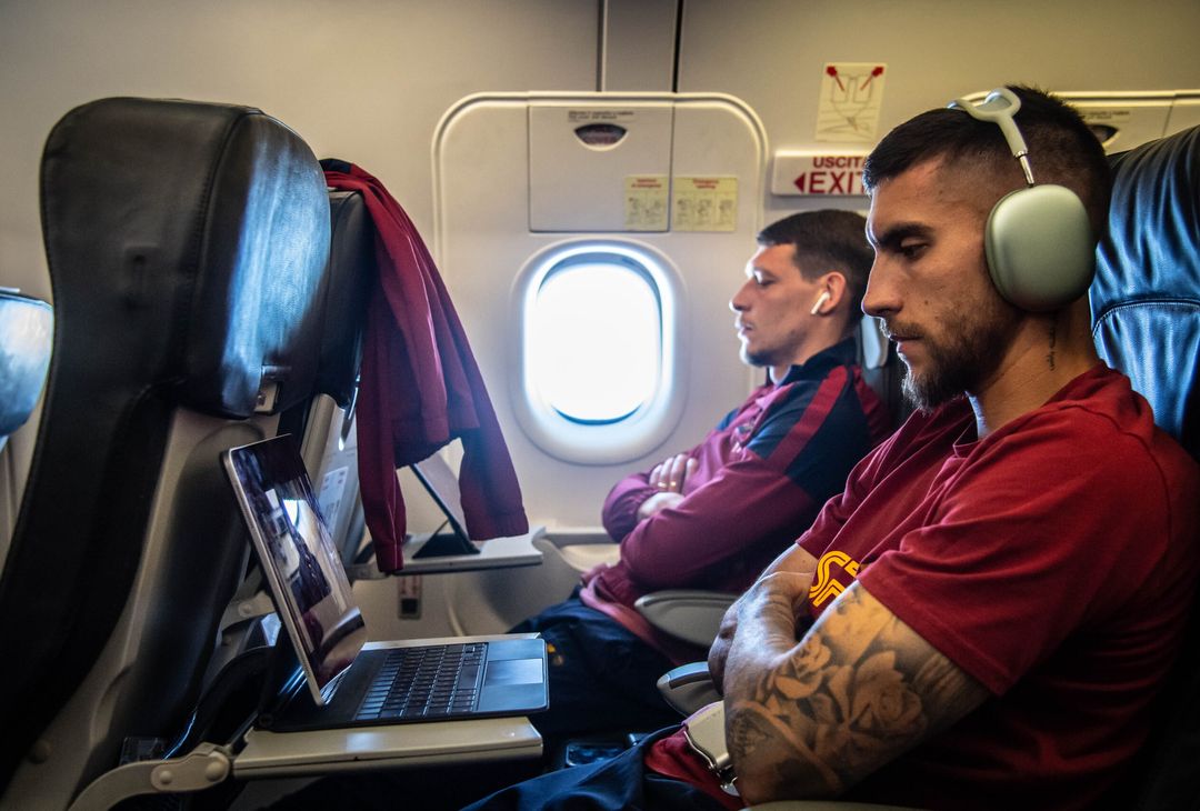La Roma in viaggio verso Bergamo. Domani il match con l’Atalanta – FOTO GALLERY - immagine 23