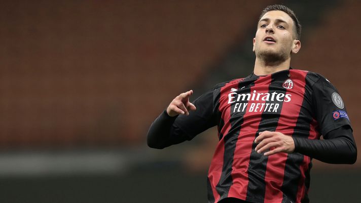 Diogo Dalot (difensore AC Milan) esulta per il suo gol in Milan-Sparta Praga 3-0 (Europa League 2020-2021) | News (Getty Images) Diogo Dalot (difensore AC Milan) esulta per il suo gol in Milan-Sparta Praga 3-0 (Europa League 2020-2021) | News (Getty Images)